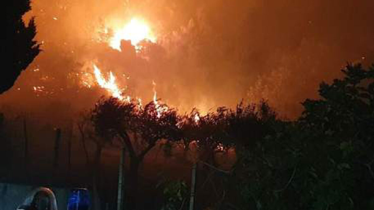Allarme incendi Sicilia