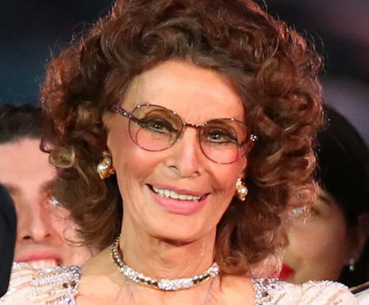 L'attrice Sophia Loren