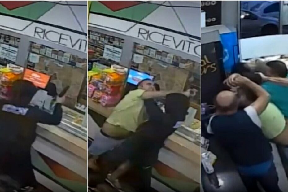 rapina Pompei video virale