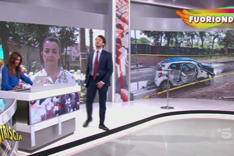 Giambruno fuori onda Striscia