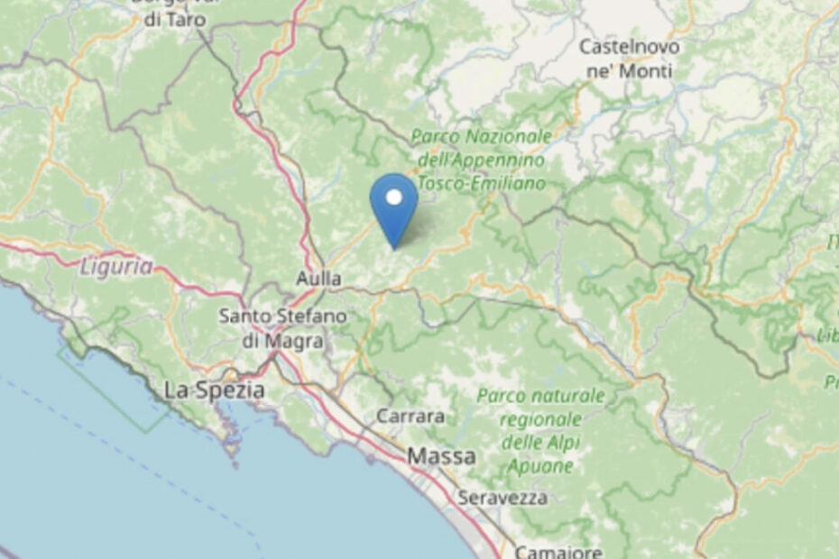 terremoto scossa Massa Carrara