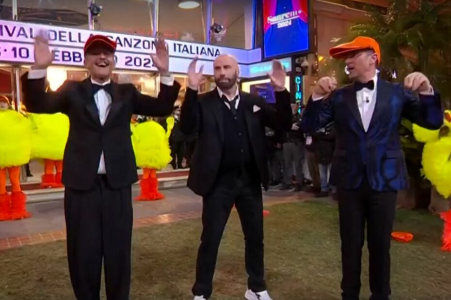Sanremo John Travolta liberatoria