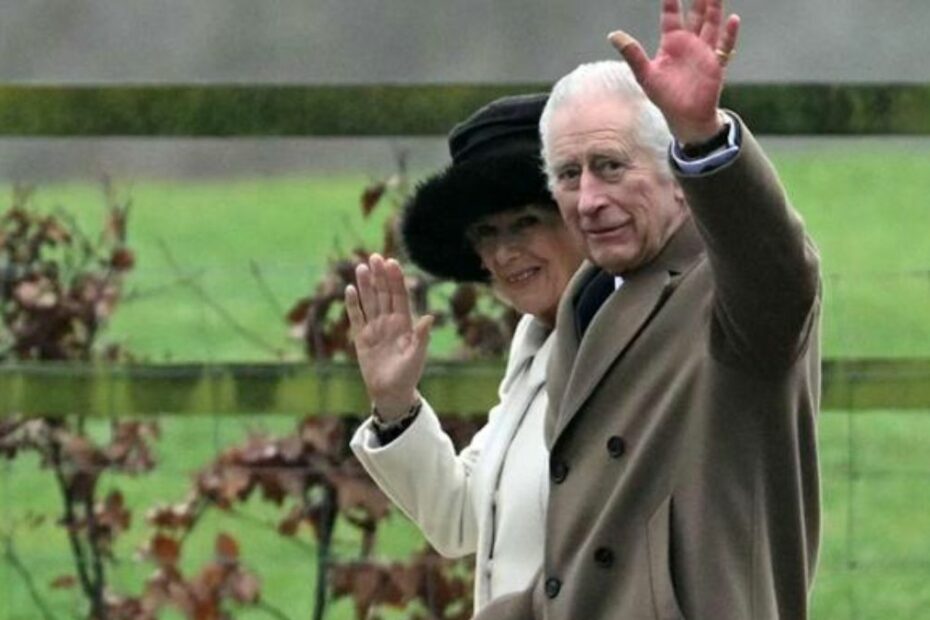 Re Carlo pubblico messa