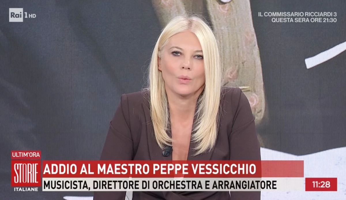 Peppe Vessicchio in un momento di esibizione