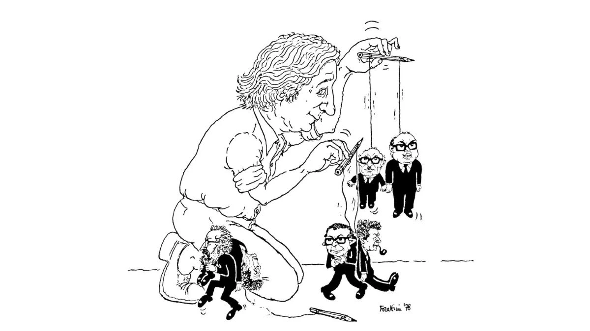 Esempio di vignetta satirica di Giorgio Forattini