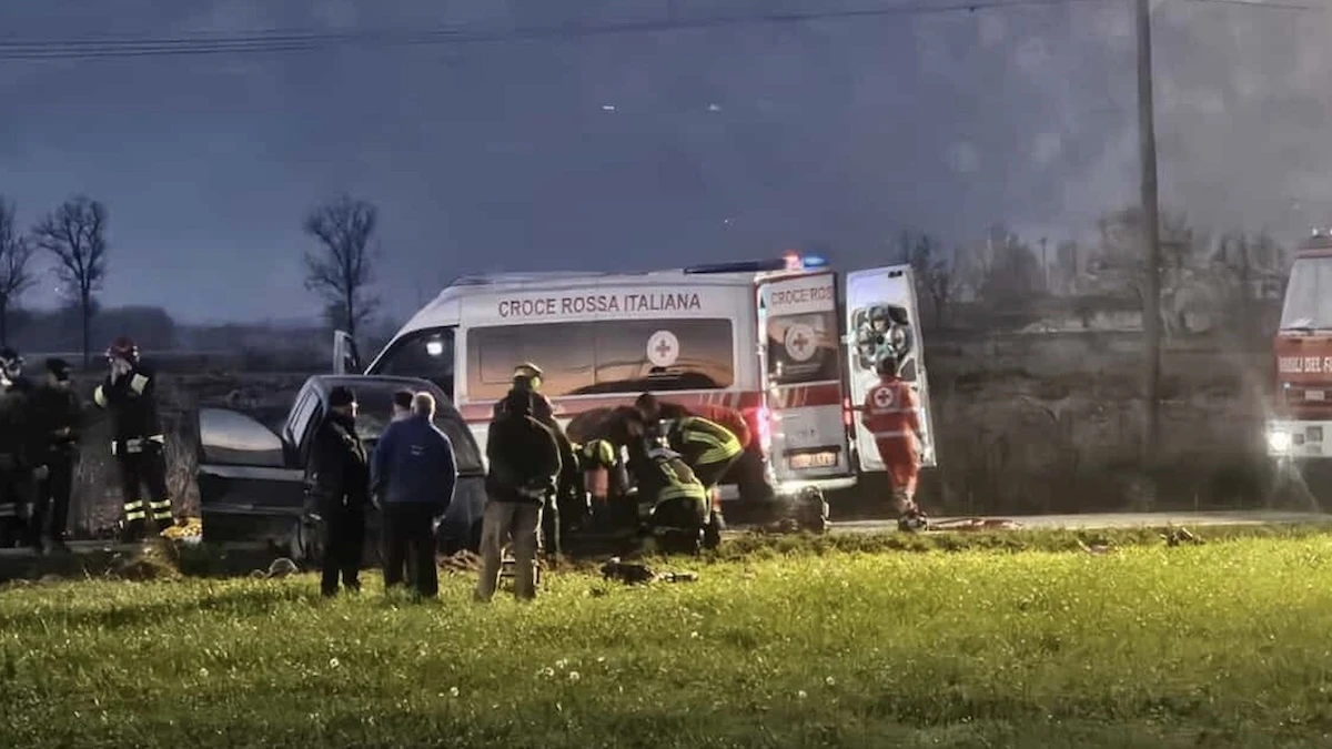 Incidente stradale a Rivarolo Canavese