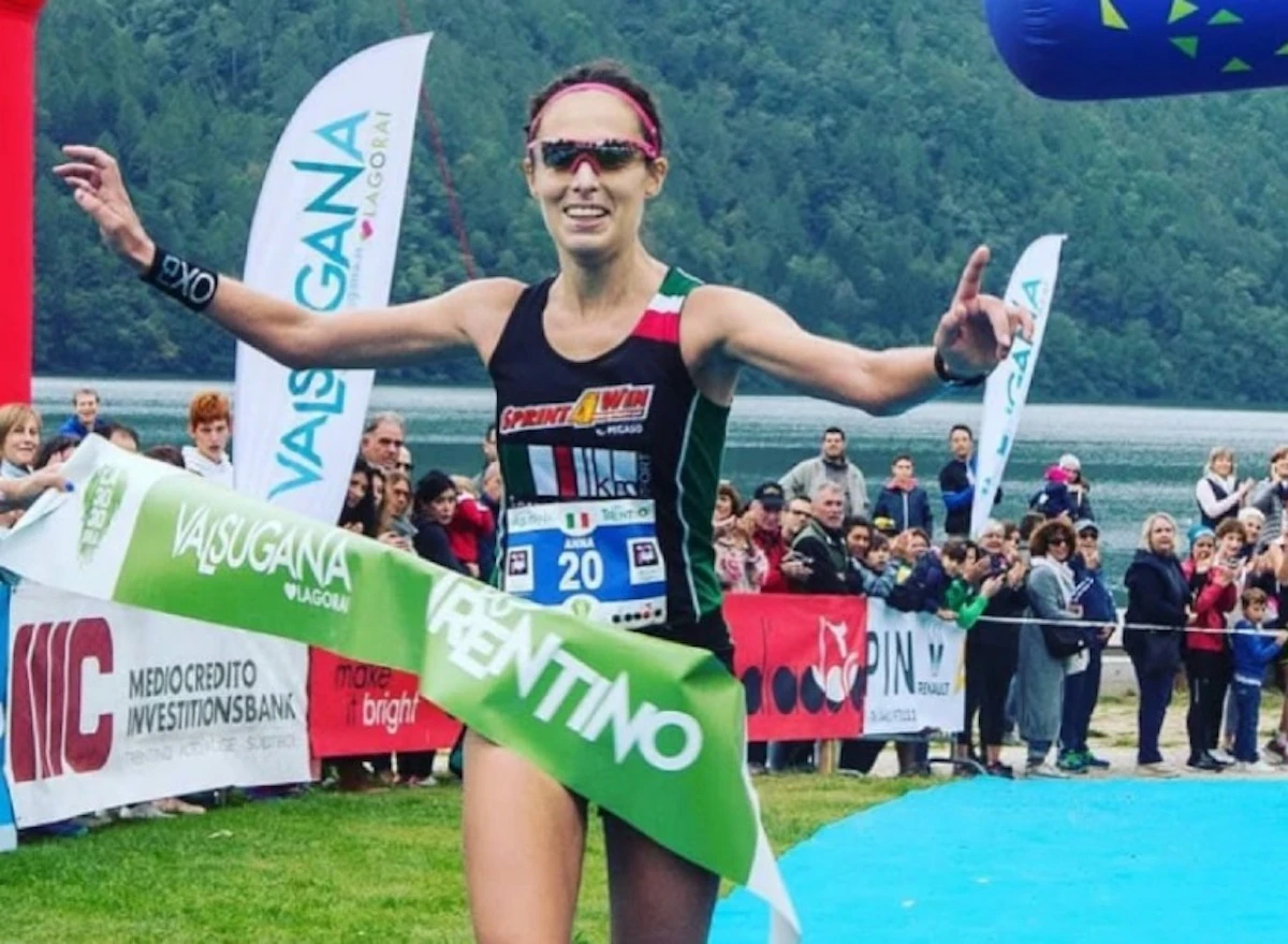 Alberto Zordan durante una corsa