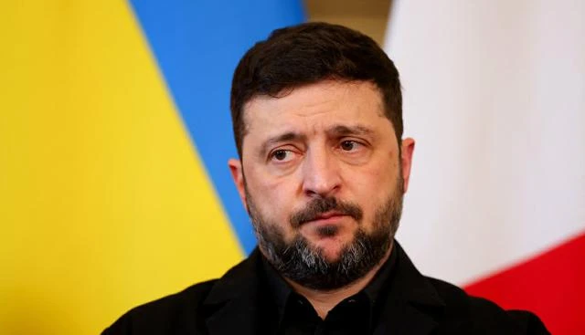 Volodymyr Zelensky in conferenza stampa