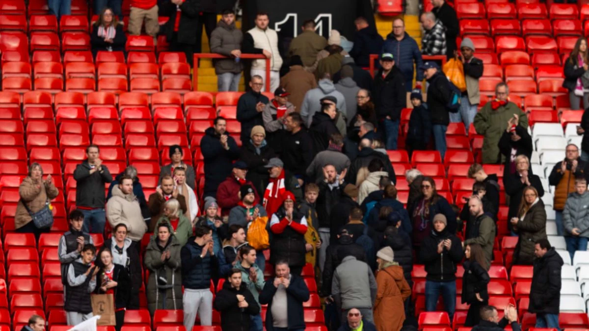 Stadio The Valley durante la partita di calcio