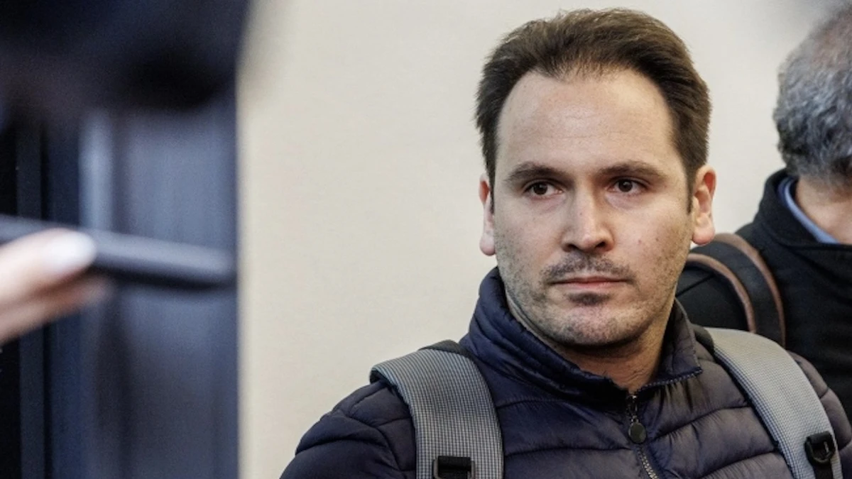 Andrea Sempio durante le indagini a Garlasco