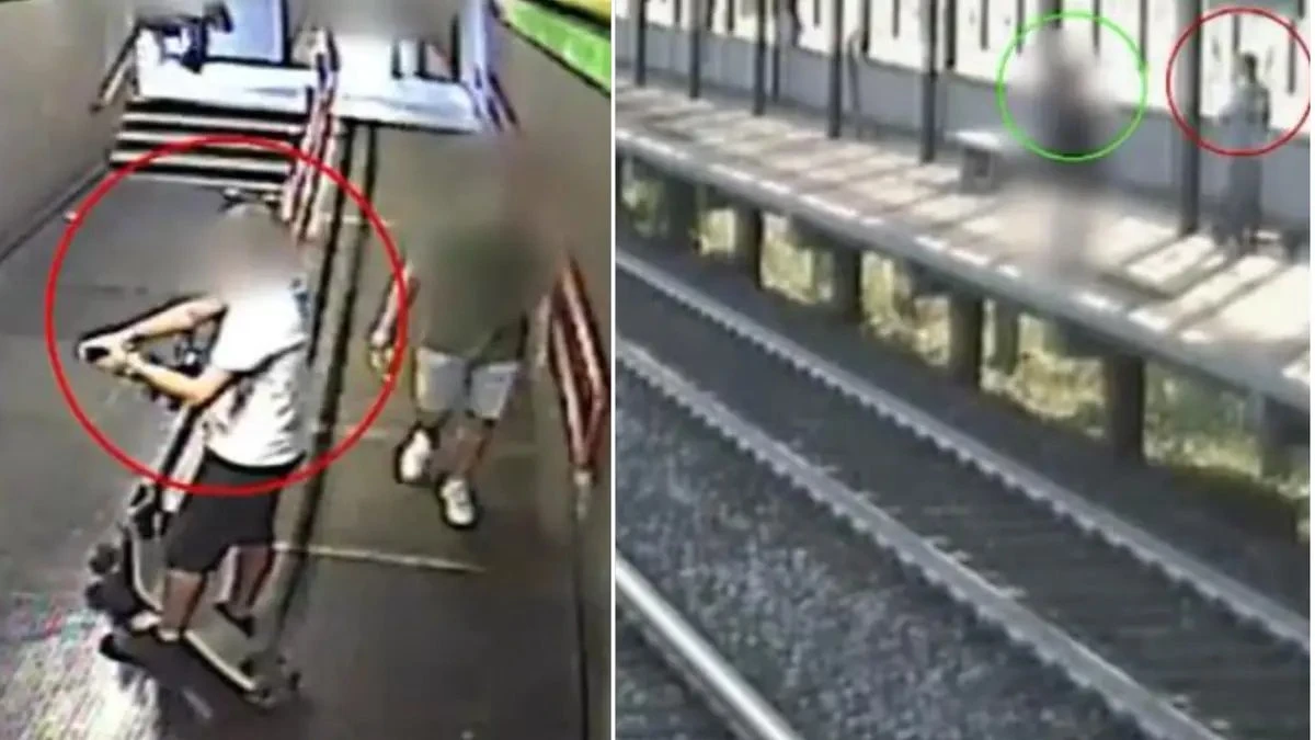 Strade di Milano al crepuscolo con luci artificiali