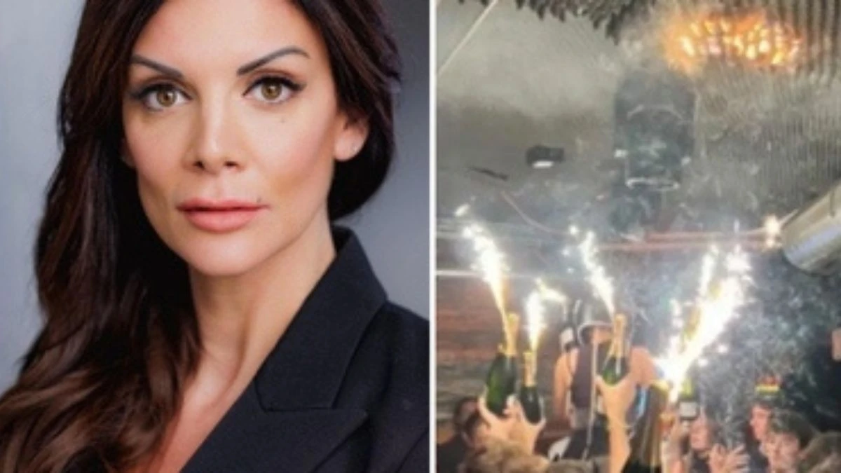 Jessica Moretti ripresa mentre si allontana con la cassa del bar durante l’incendio