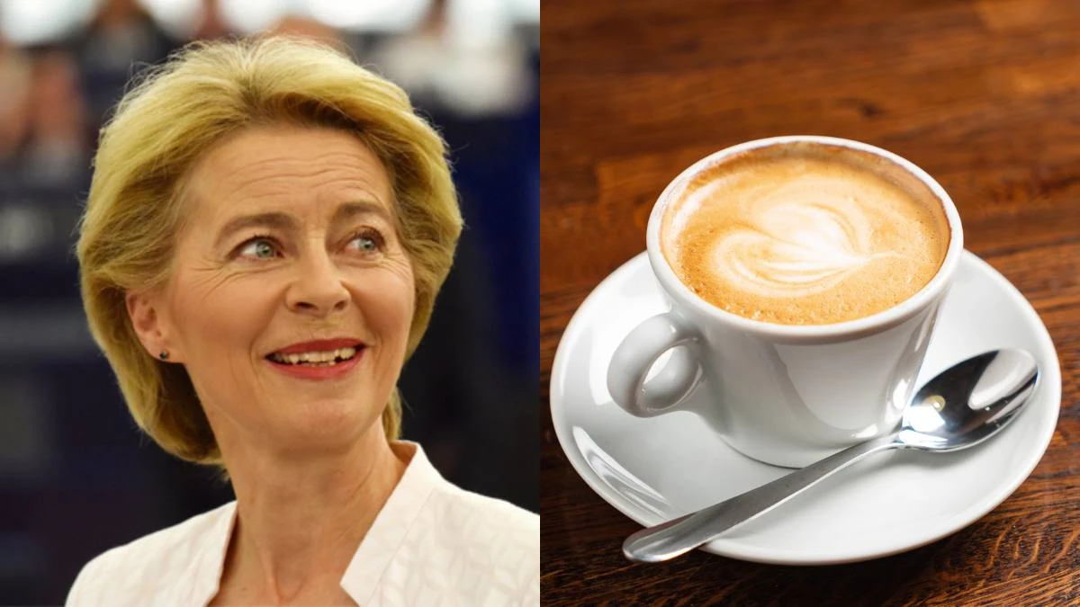 Tazza di caffè con porzioni di latte e zucchero monouso