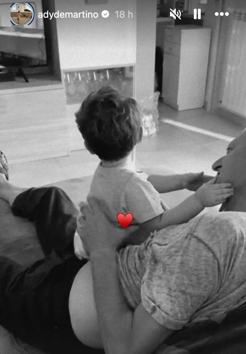 Enrico De Martino con il nipotino Mattia