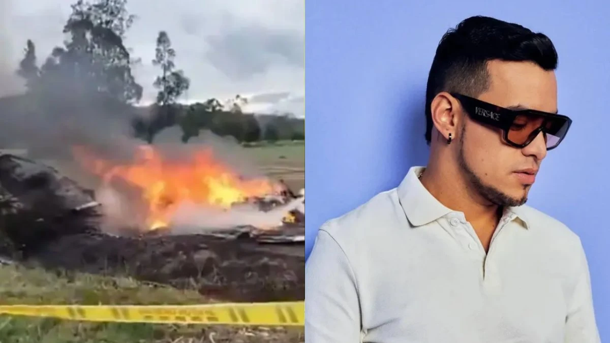 Relitto aereo dopo l'incidente