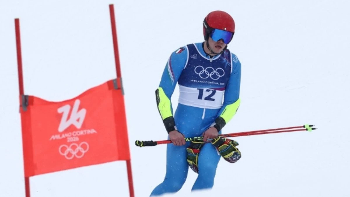 Atleti di sci alpino durante le Olimpiadi Milano Cortina 2026