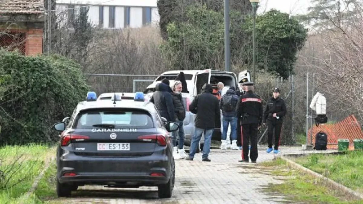 Area del ritrovamento a Scandicci, nei pressi dell'ex Cnr