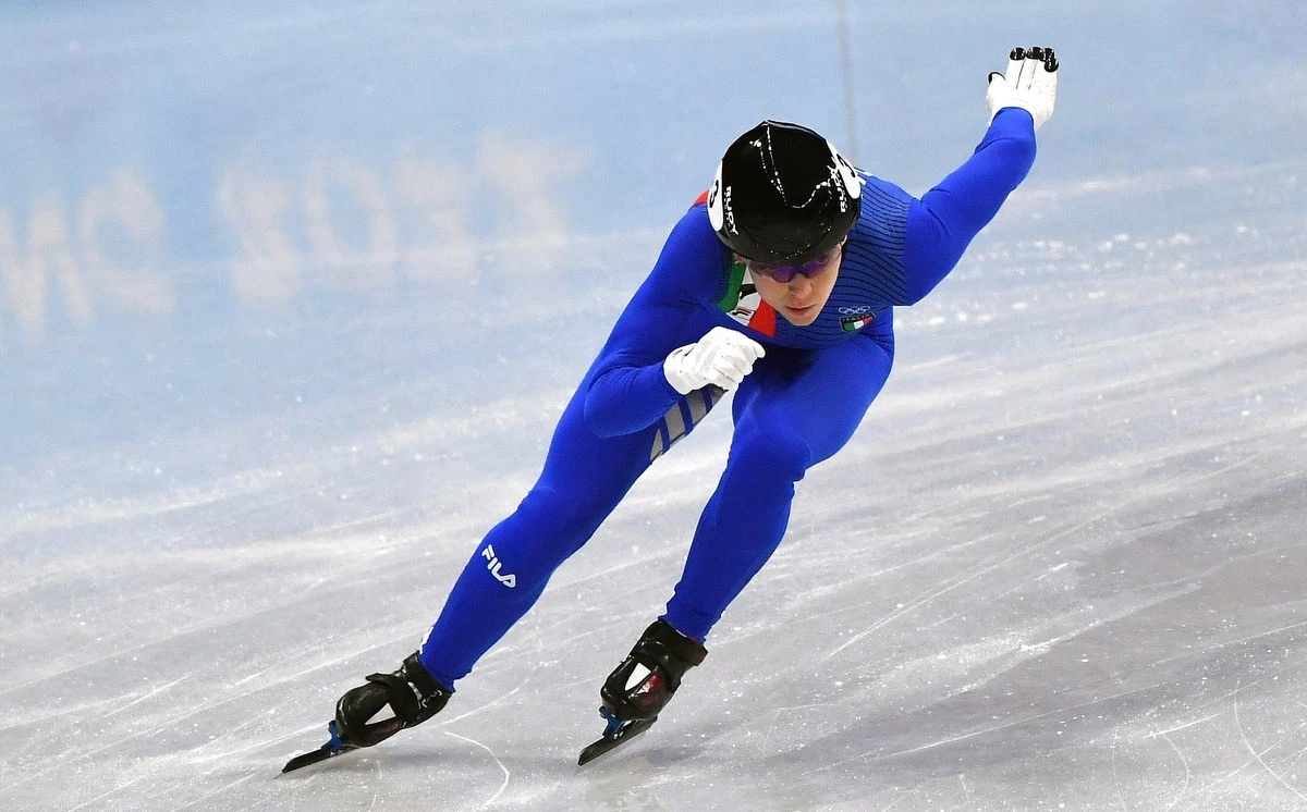 Arianna Fontana in azione a Pechino 2022