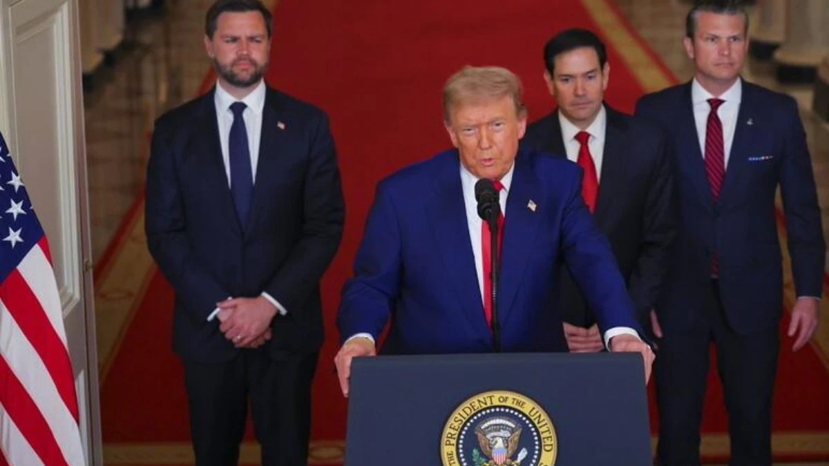 Vista panoramica di Teheran sotto tensione internazionale