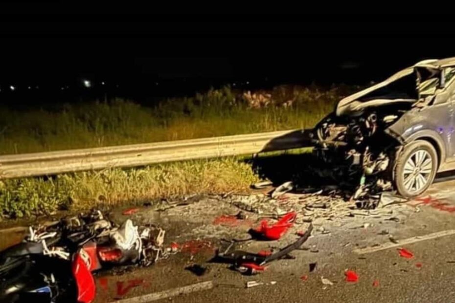 incidente auto moto salento