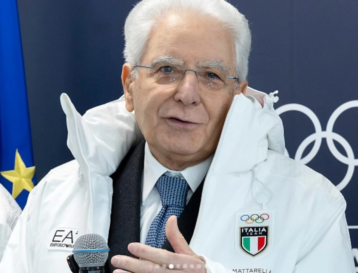 Il Presidente Sergio Mattarella sugli spalti alla Cerimonia d’Apertura di Milano Cortina 2026