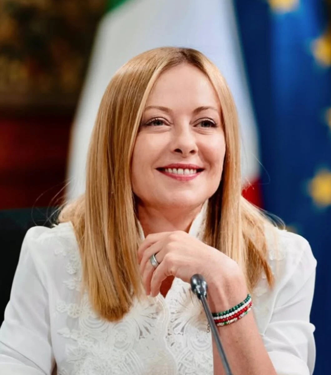 Primo piano di Giorgia Meloni