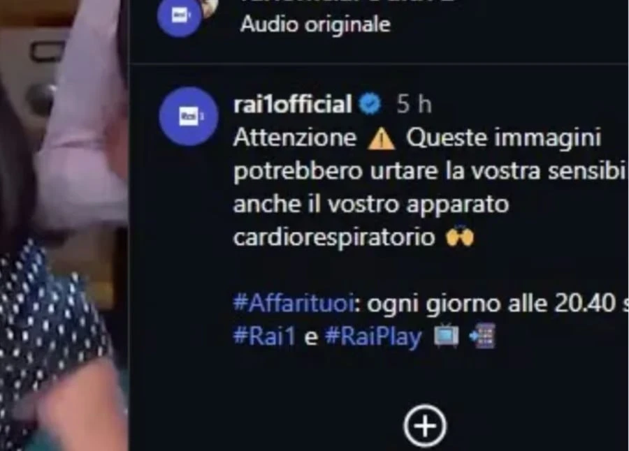 Dettaglio del video promozionale con Martina Miliddi ad Affari Tuoi