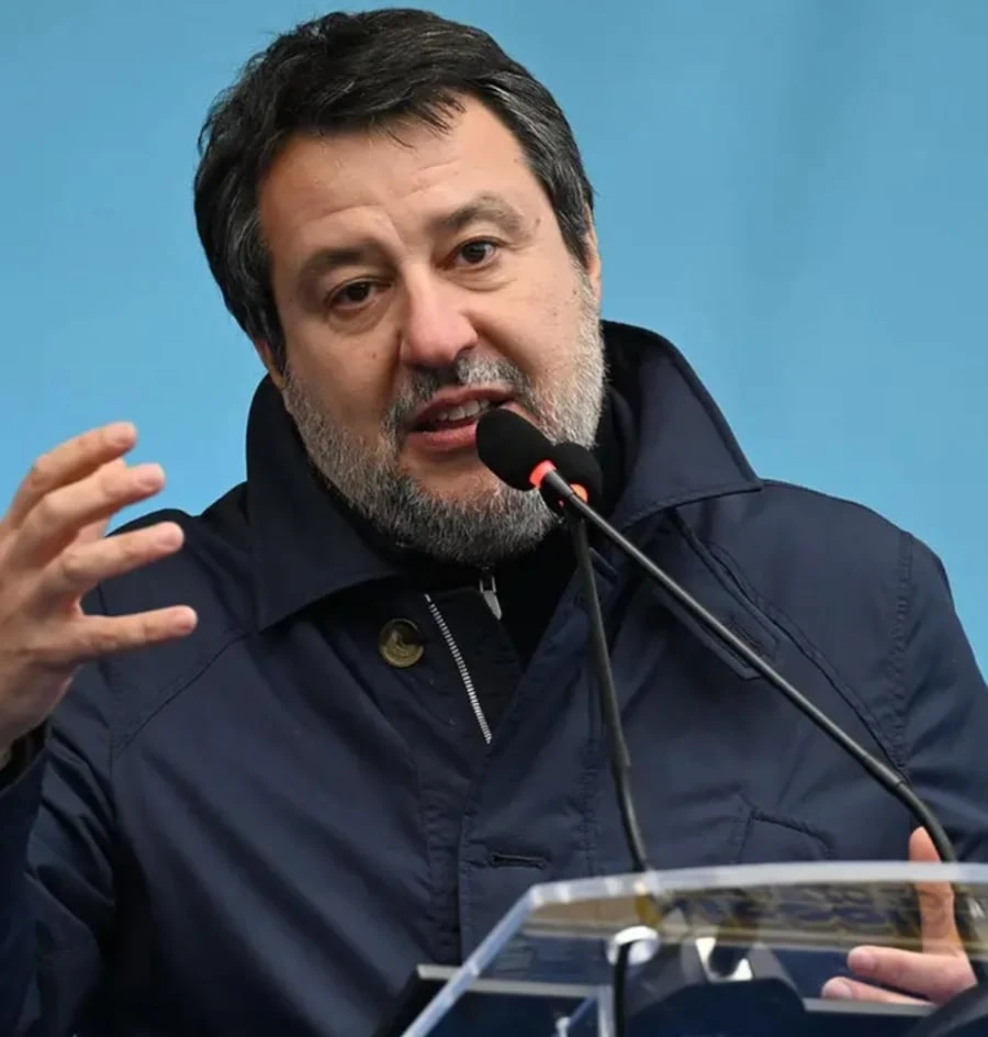 Matteo Salvini durante riunione della Lega a Milano