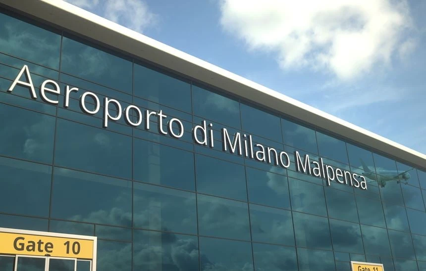 Aeroporto di Milano Malpensa di notte