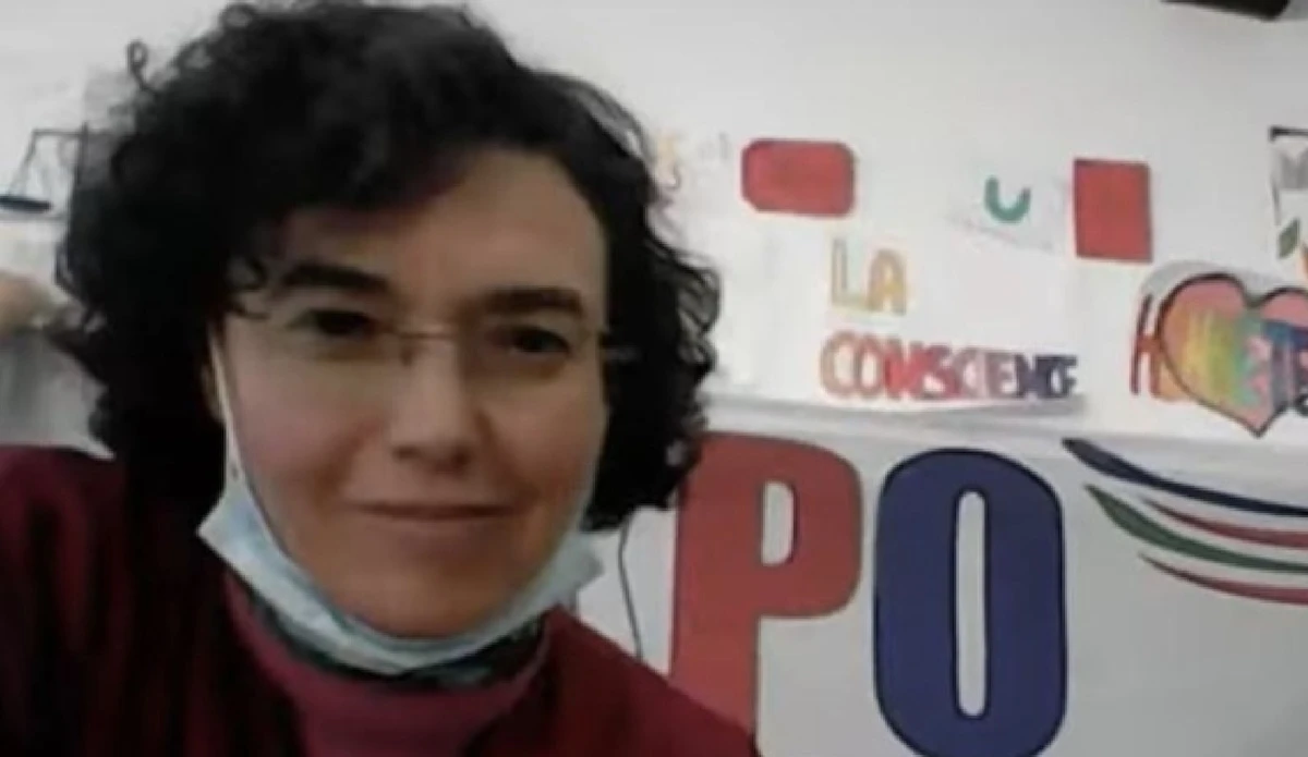 Professoressa Chiara Mocchi dopo l'aggressione