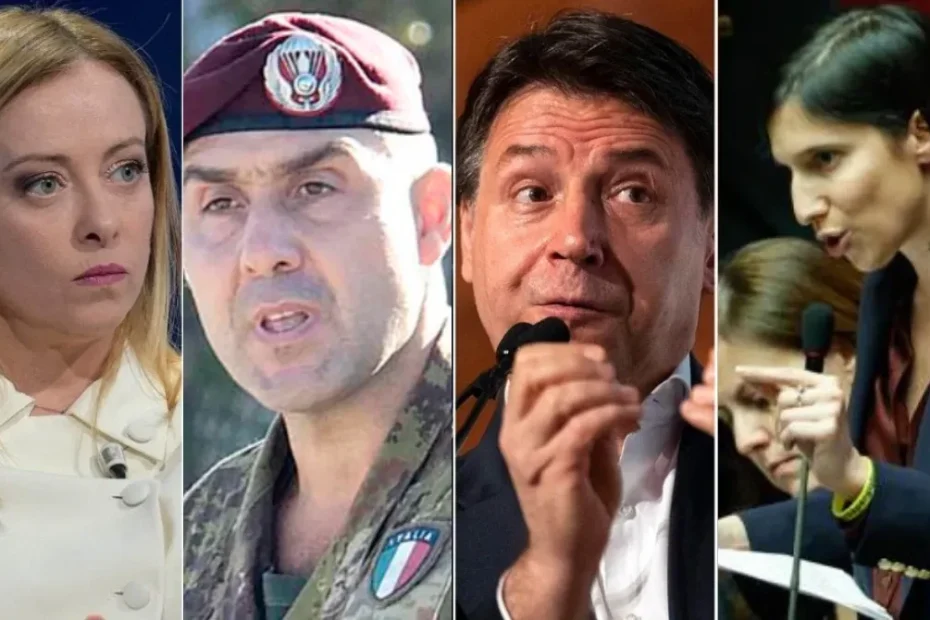 sondaggi politici meloni vannacci conte schlein