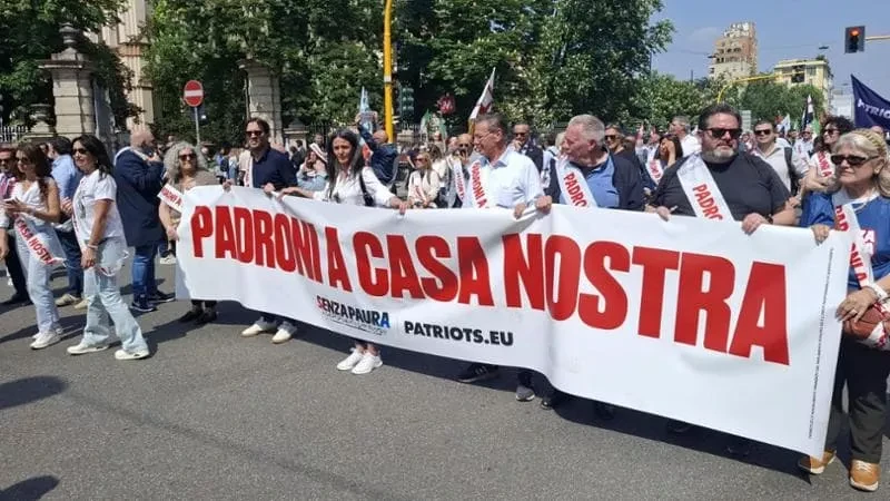 Matteo Salvini con leader europei a Milano