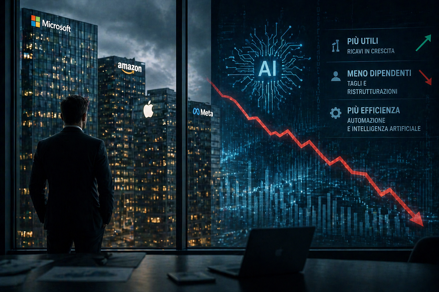 Le Big Tech tagliano il lavoro mentre aumentano i profitti