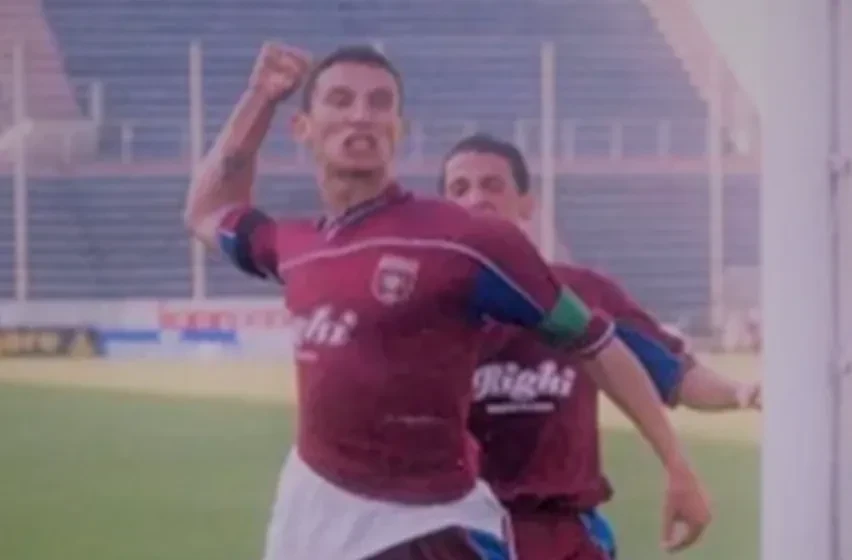 Gianluca Cherubini in una foto durante la carriera da calciatore