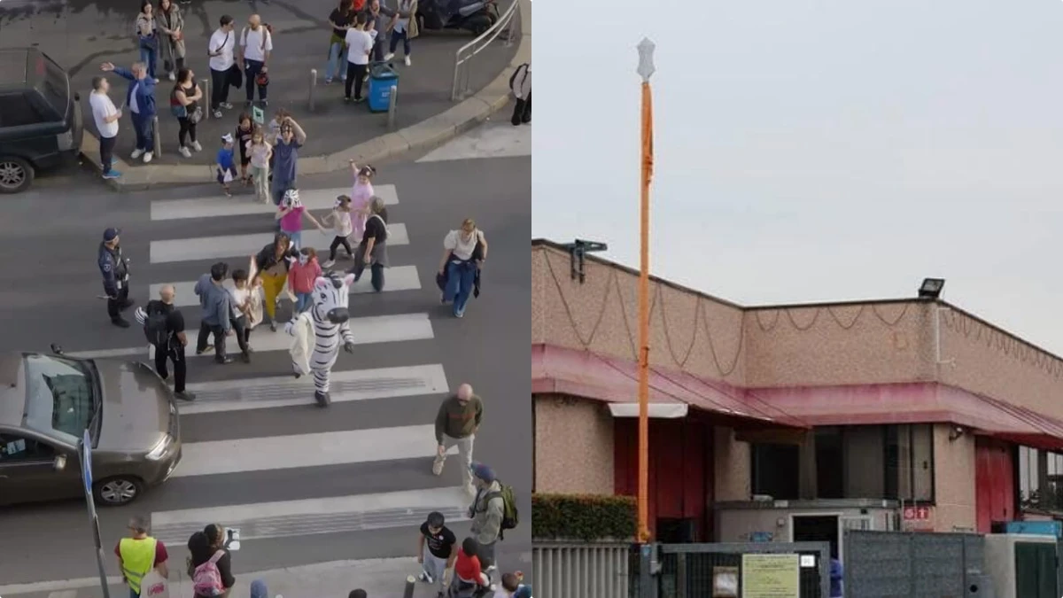 Scene della sparatoria a Covo con evidenti tracce di proiettili