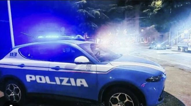 Ambulanza intervenuta sul luogo della tragedia a Catanzaro