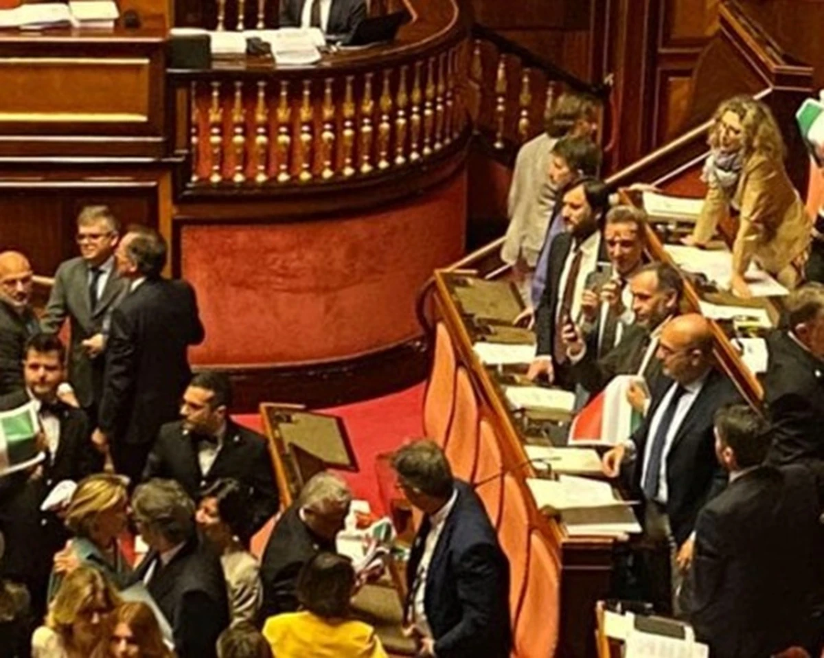 Riunione del Partito Democratico in Parlamento