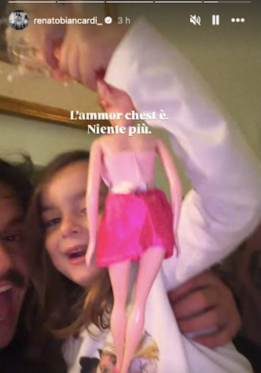 Renato Biancardi con la figlia Roberta
