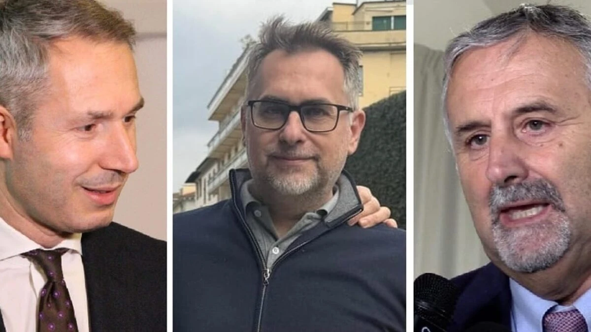 Candidati sindaci Arezzo Donati, Comanducci e Ceccarelli
