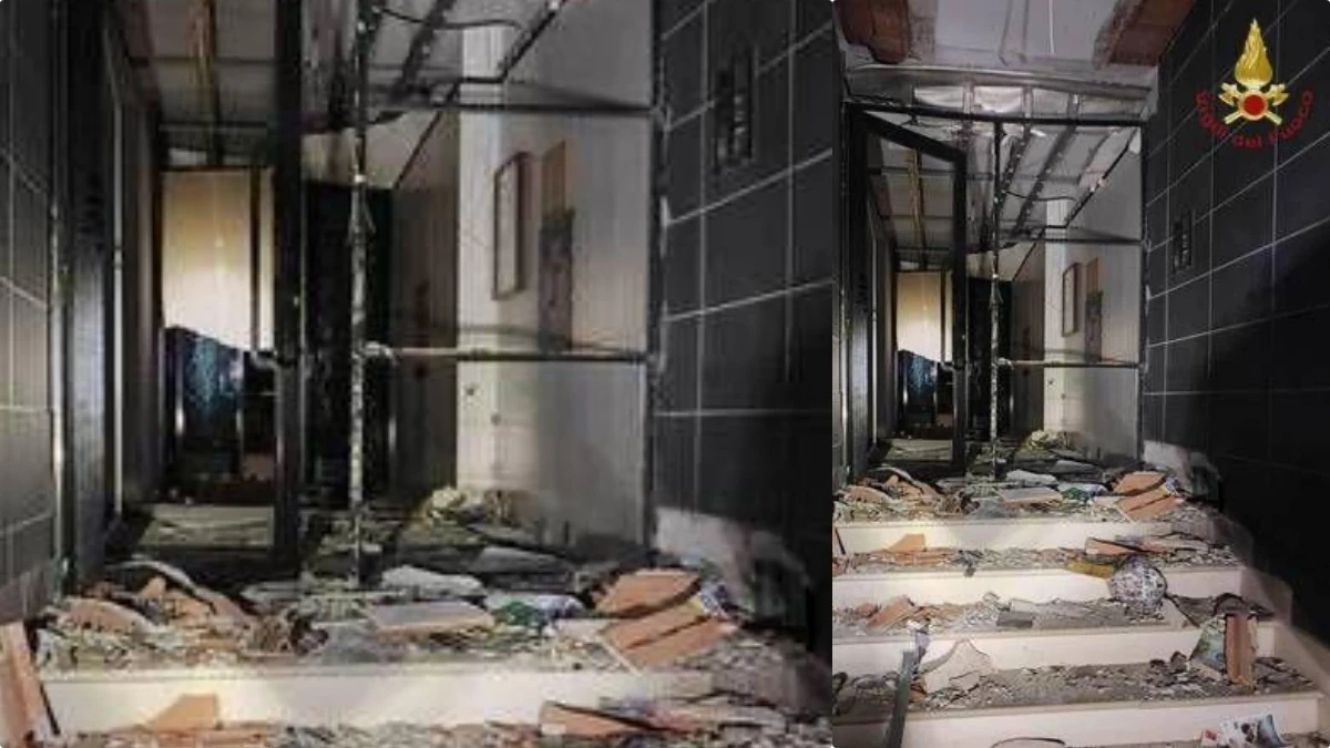 Esplosione davanti a condominio in via Vincenzo Manzini a Roma