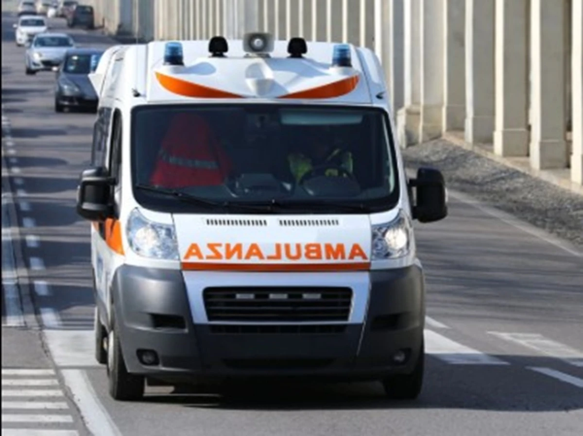 Ambulanza durante il soccorso