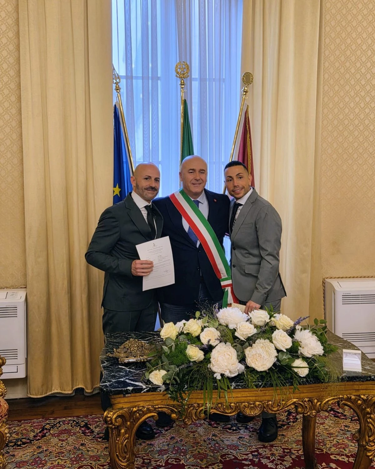 Manuel Aspidi con il compagno Gianluca Di Liberti