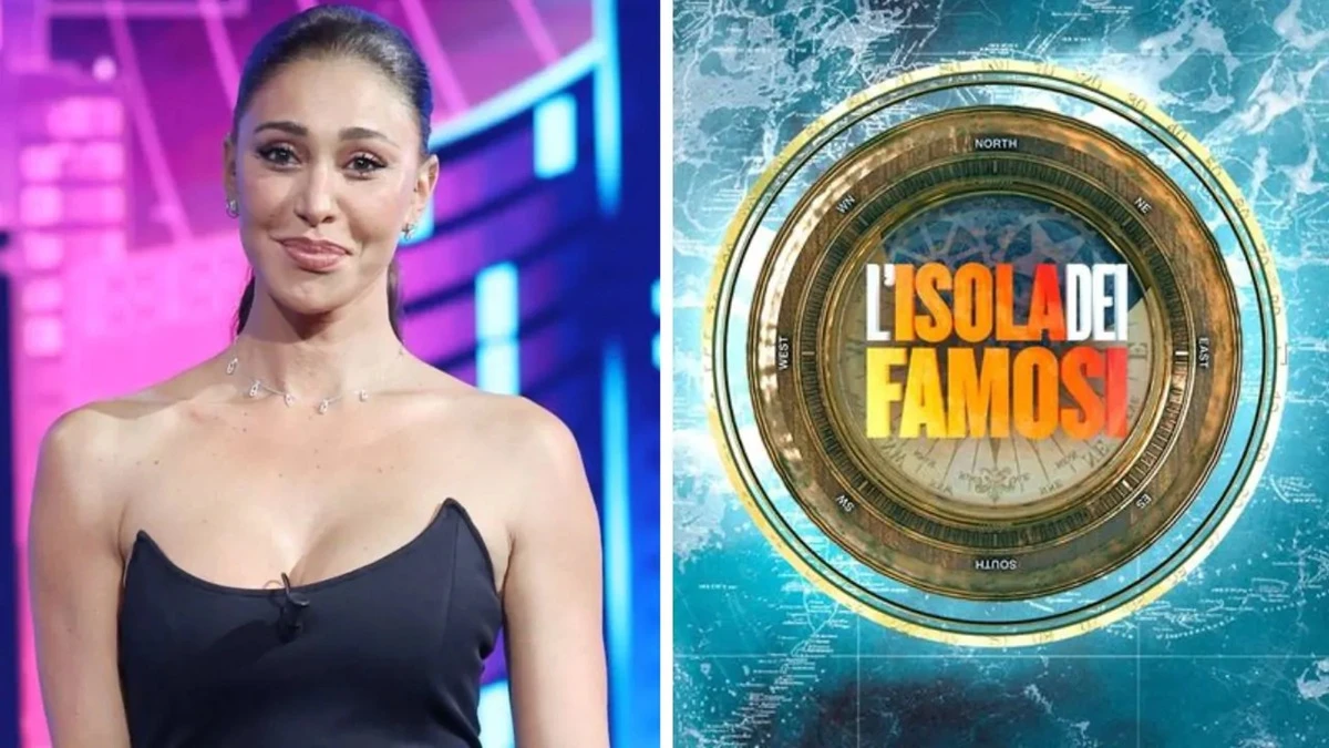 Belen Rodriguez riflessiva durante una conferenza