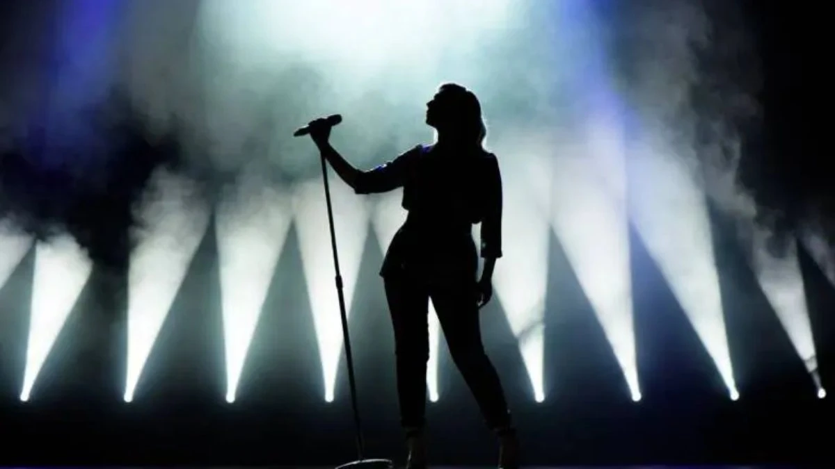 Kylie Minogue durante un'esibizione