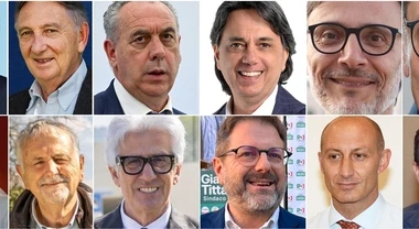 Panorama di Arezzo durante le elezioni comunali