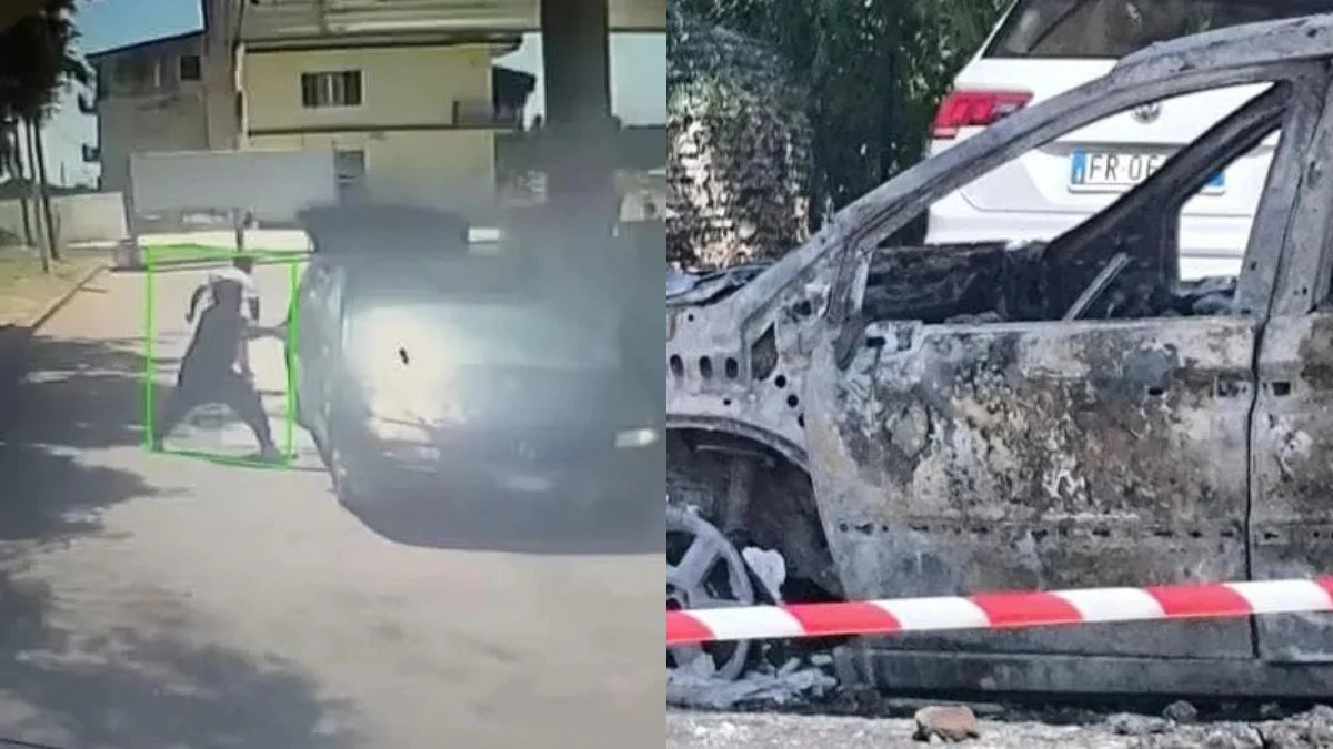 Minivan bruciato ad Amendolara