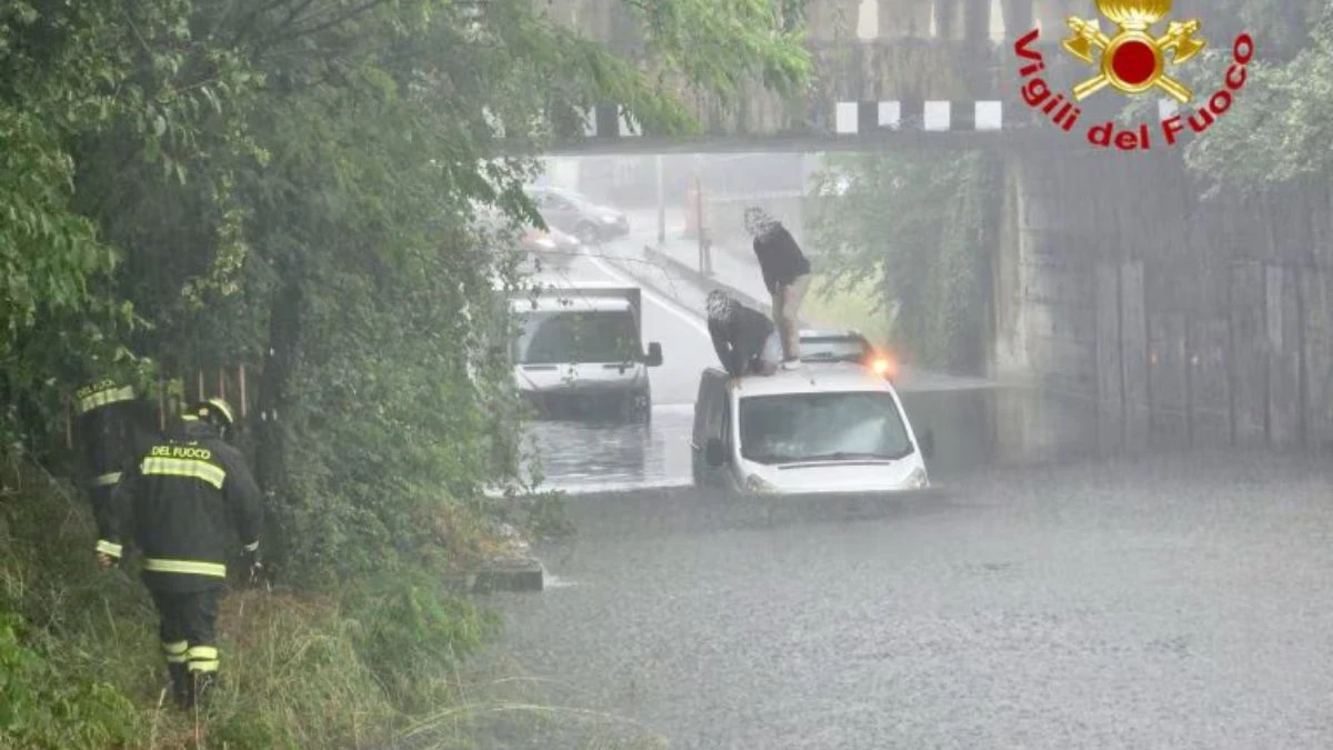 Interventi vigili del fuoco per maltempo in Lombardia