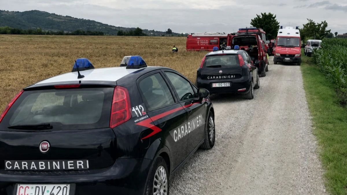 Zona di campagna dove è stato ritrovato il corpo dell'uomo