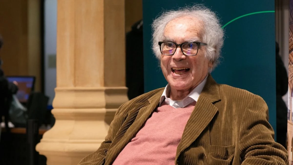 Carlo Ginzburg durante una conferenza