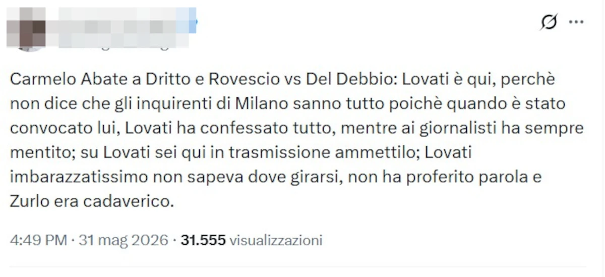 Massimo Lovati durante il dibattito